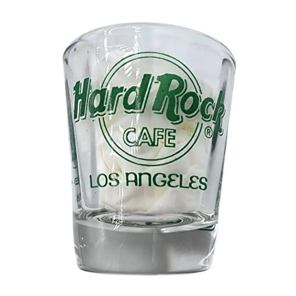 Vintage 2002 Hard Rock Cafe Los Angeles St. Patty's Day Shamrock Shot Glass